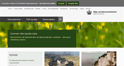 Desktop Screenshot of naturstyrelsen.dk