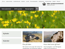 Tablet Screenshot of naturstyrelsen.dk